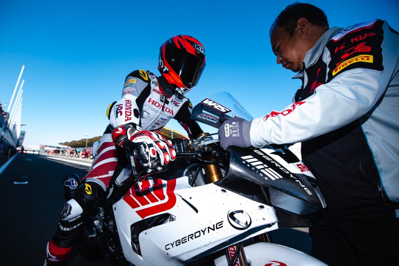 The MIE Racing Honda Team gears up for Estoril